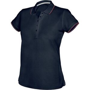 Kariban Womens/Ladies Contrast Polo Shirt / Navy